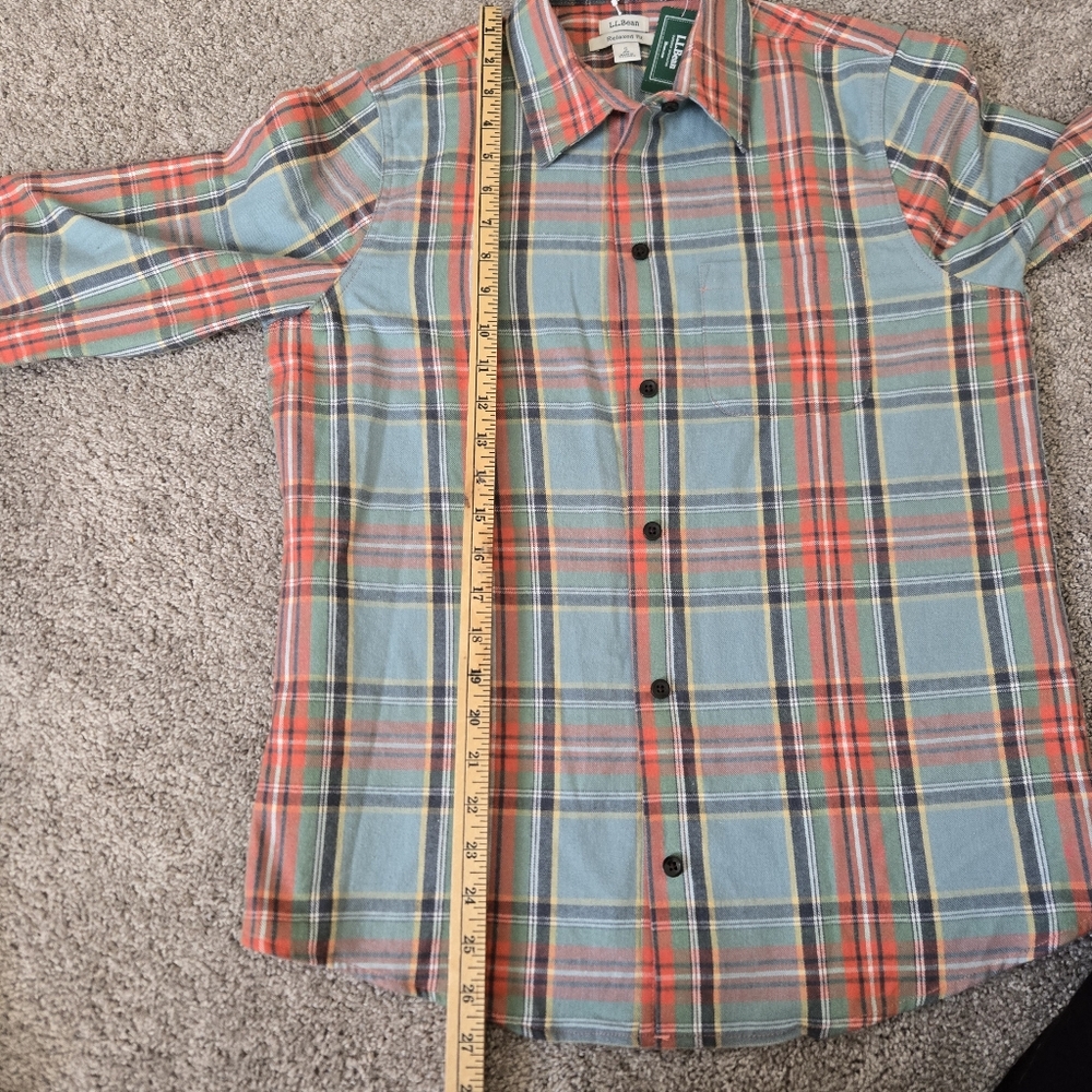 L.L. Bean Women's Scotch Plaid Flannel Shirt, Relaxed Fit - Picture 7 of 7